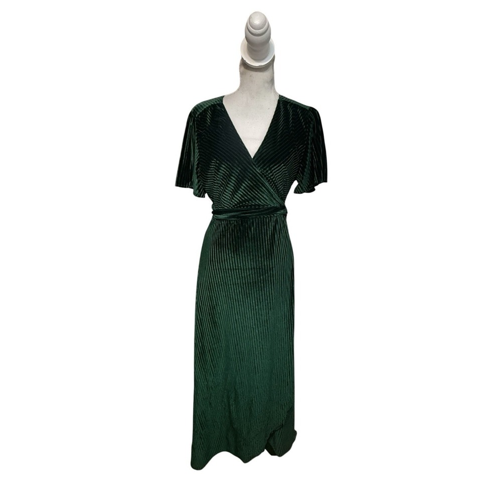 Baltic Born Athena Pleated Maxi Dress Forest Green Maxi Dress XXL NWT wedding